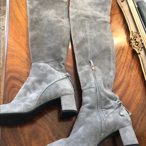 Tory Burch Laila suede over the knee boot